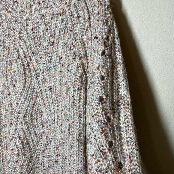 Heartloom Rainbow Speck Cable Knit Sweater Size Small - Picture 4 of 9